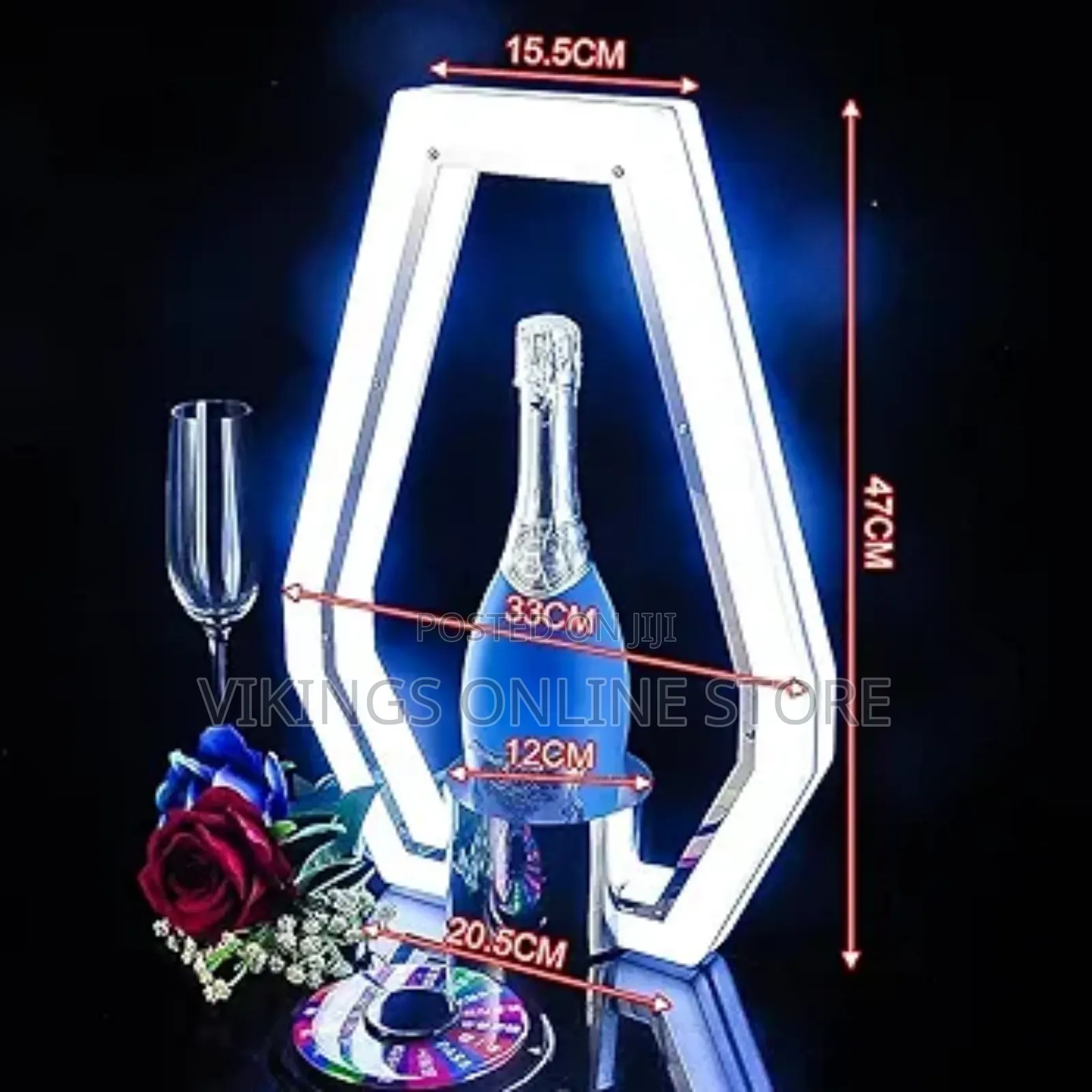 Lighted Liquor Bottle Display Stand