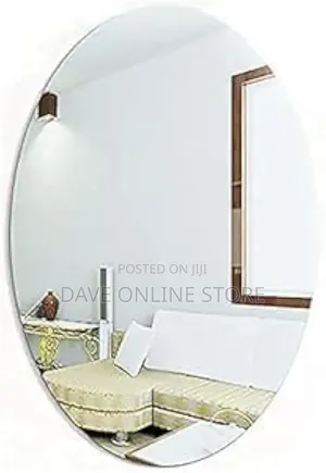 Self-Adhesive Plastic Mirror Flexible Oval Mirror Sticker