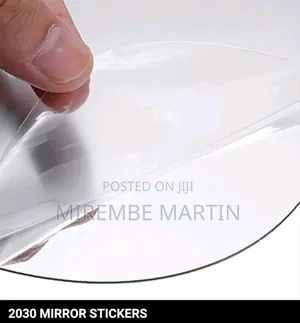 Oval Shape Adhesive Unbreakable Plastic Wall Mirror