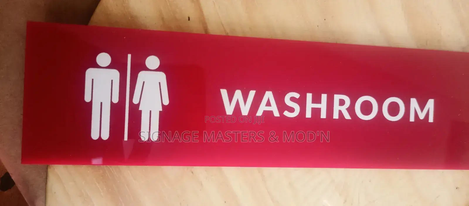 Uv Printed Acrylic Door Labels