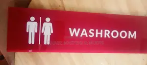 Uv Printed Acrylic Door Labels
