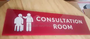 Uv Printed Acrylic Door Labels