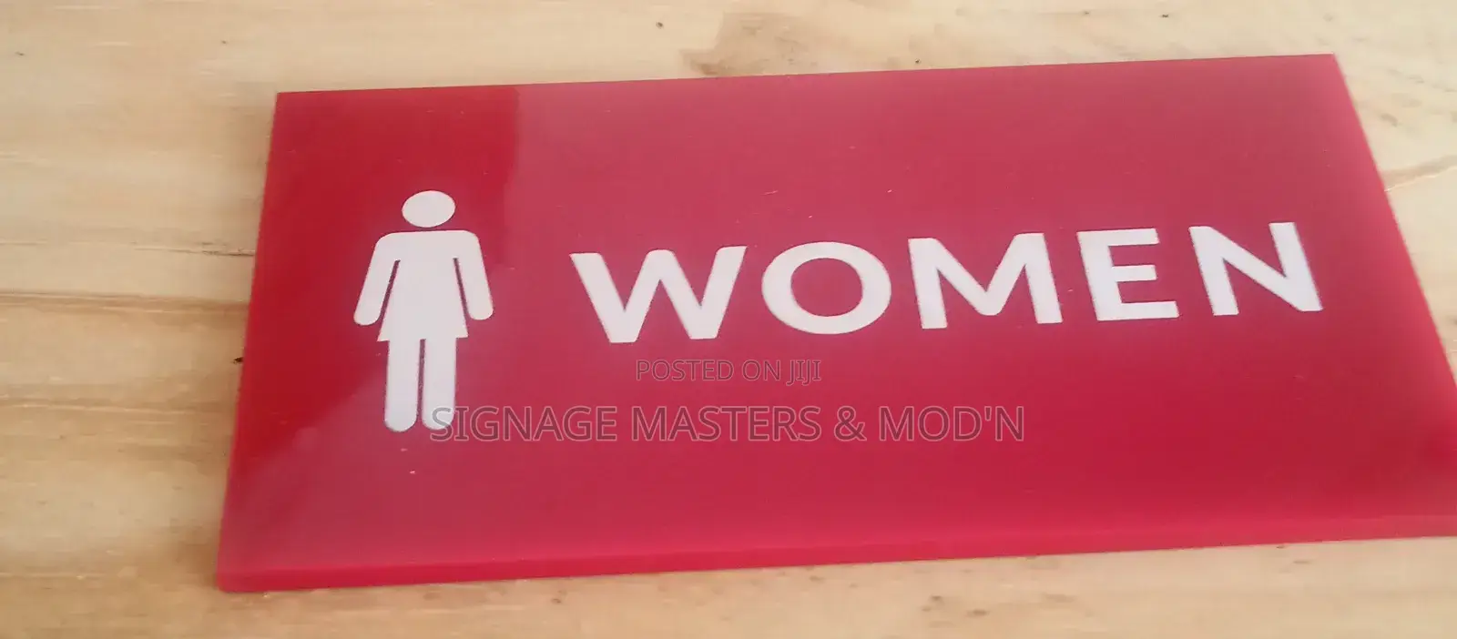 Uv Printed Acrylic Door Labels
