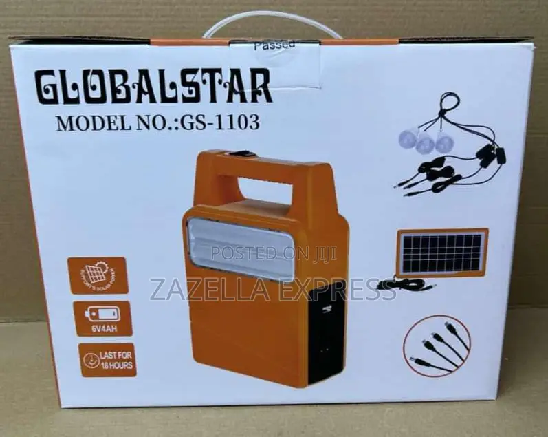 Global Star Full Set Kit Torch,3 Bulbs Plus Solar Pannel