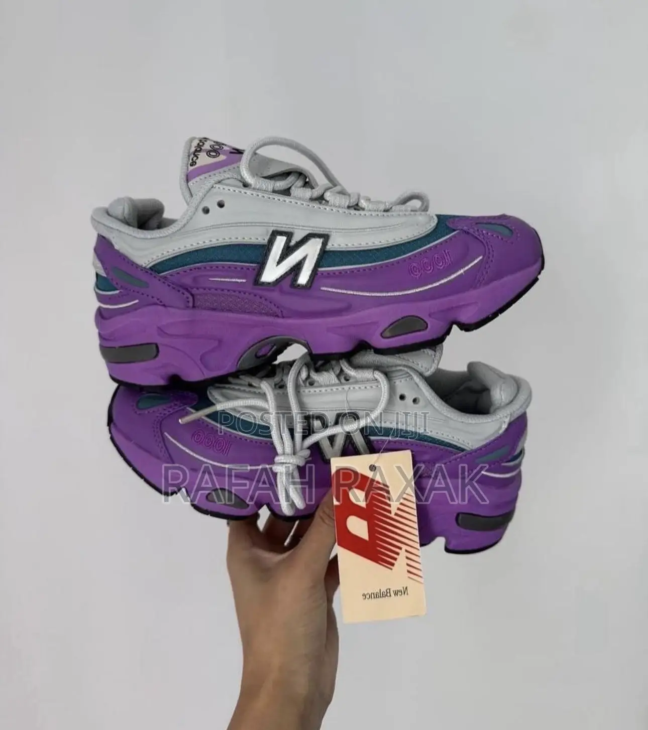Original New Balance 1000 Grey/Purple/ Violet Sneakers