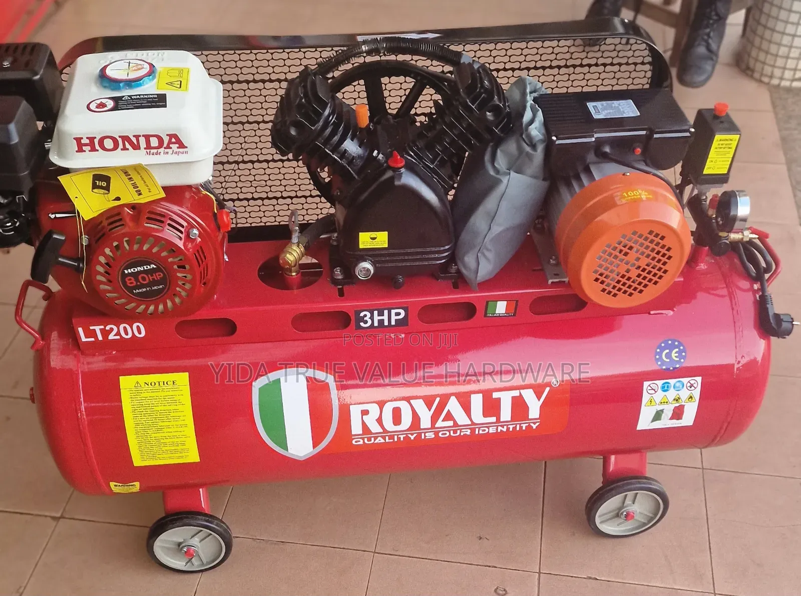 Air Compressor 200 Litres Double Function 
