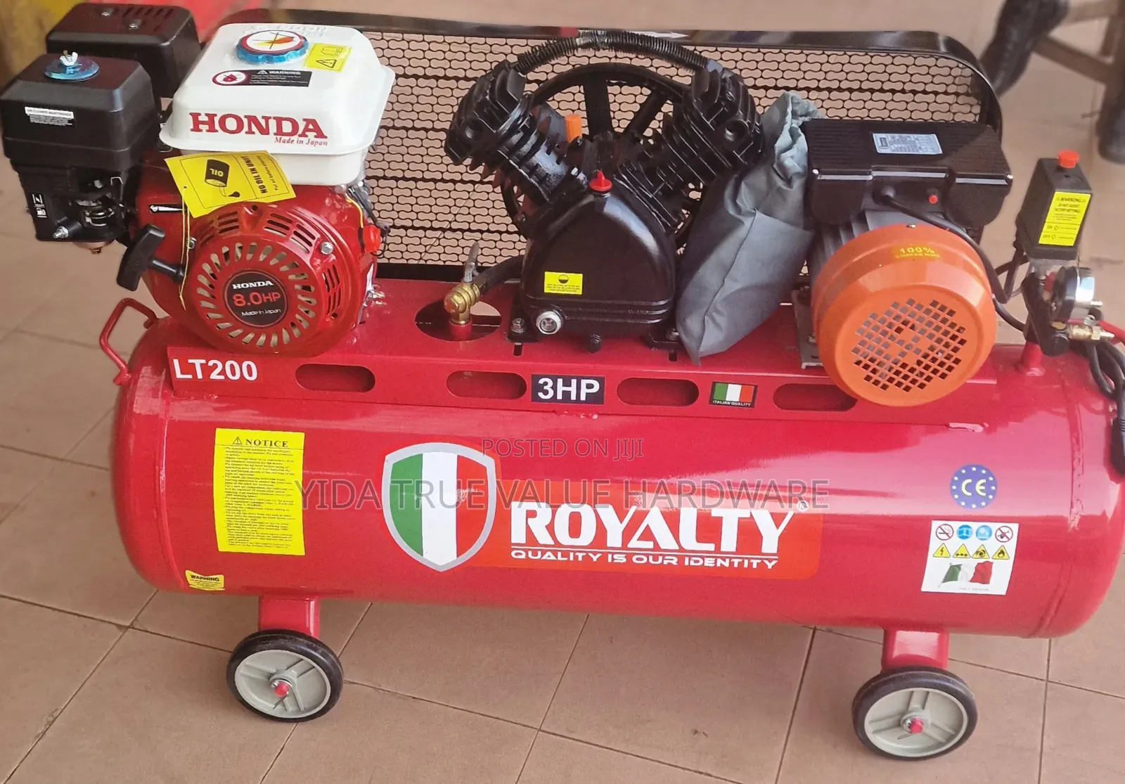 Air Compressor 200 Litres Double Function 