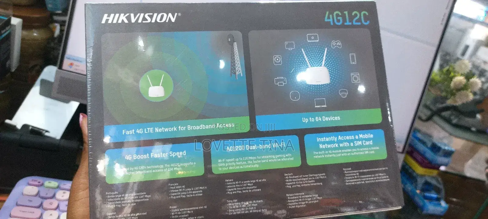 Hikvision Router 1200mbps 4G Lite Router 4g