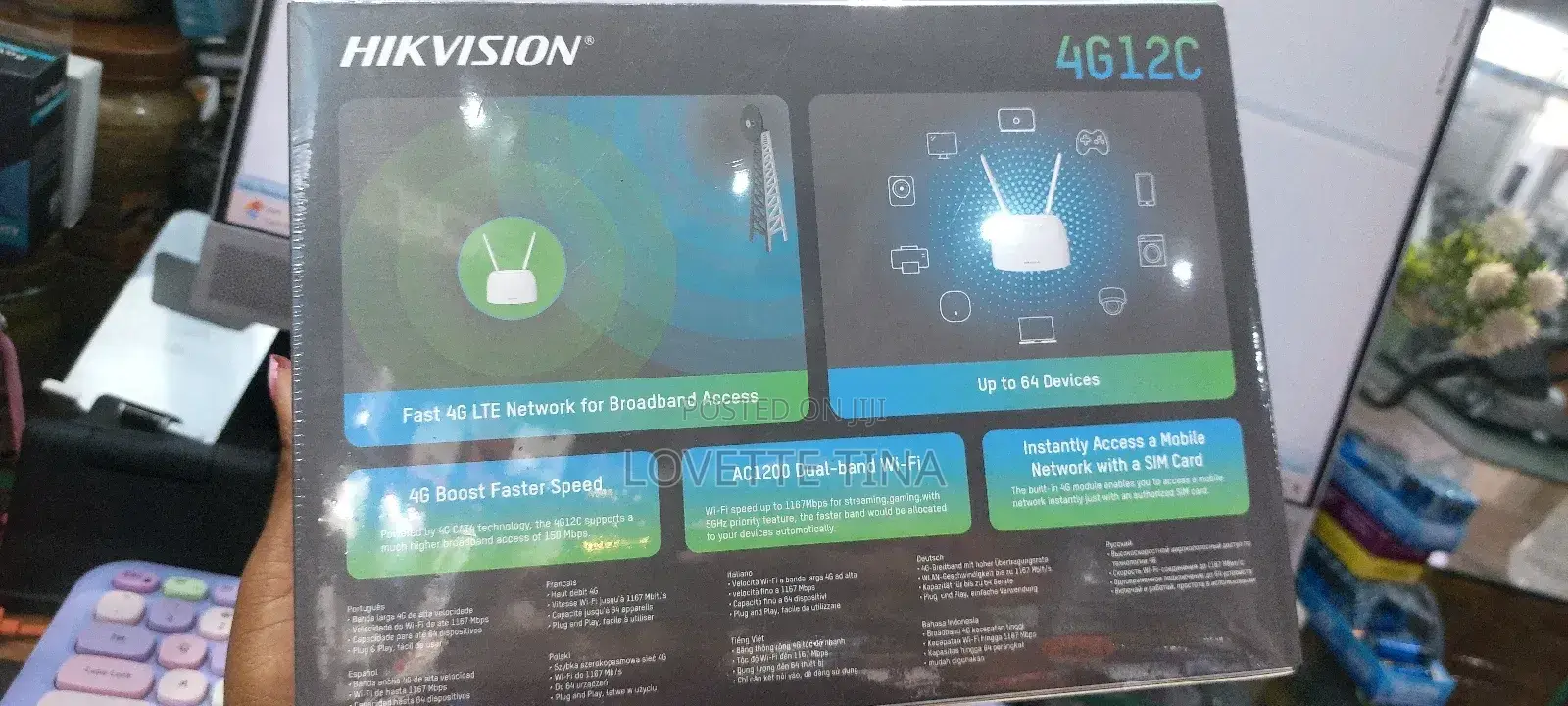 Hikvision Router 1200mbps 4G Lite Router 4g