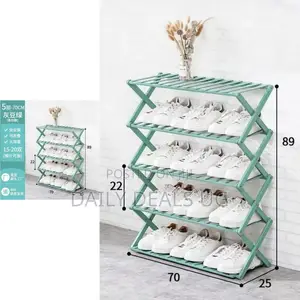 Adjustable Wooden Shoe Rack