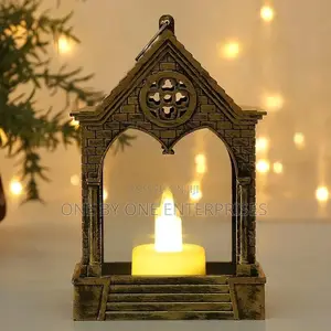 LED Vintage Antique Lantern Lamp Electric Candle for Home