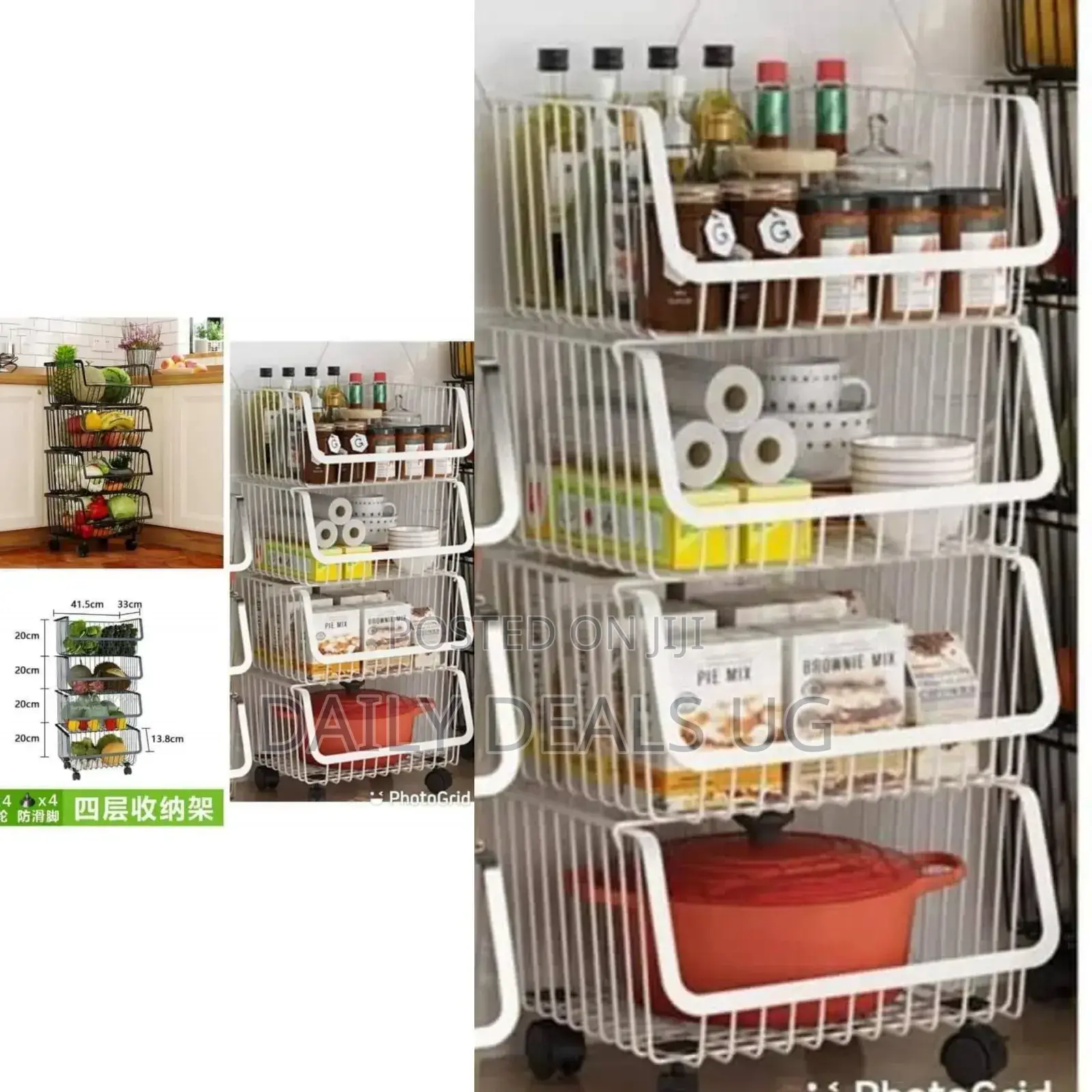 Metallic Kitchen Storage Rack