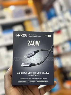 Anker 240W USB C to USB C Cable for Both Samsung and iPhone
