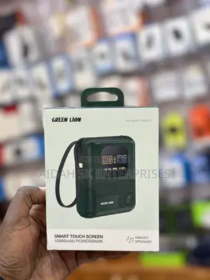 Green Lion Smart Touch Screen 10000mah Power Bank - Green