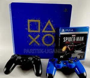 Playstation 4 Blue Console With 02 Pads/10 Games/ 500gb