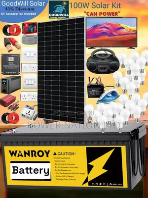 100w Solar System Complete Kit