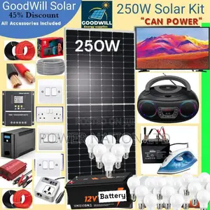 250w Solar System Complete Kit