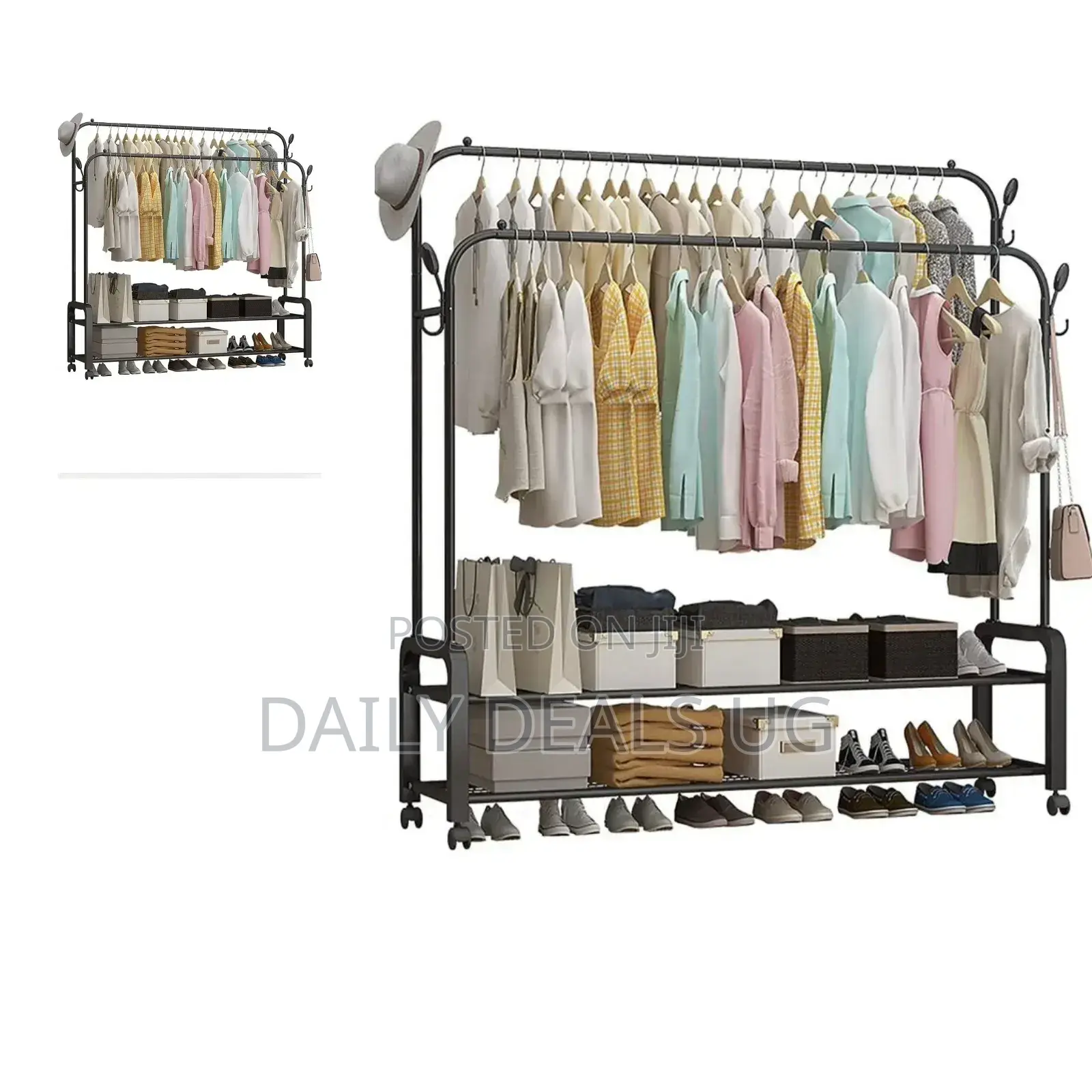 Double Clothes Rack