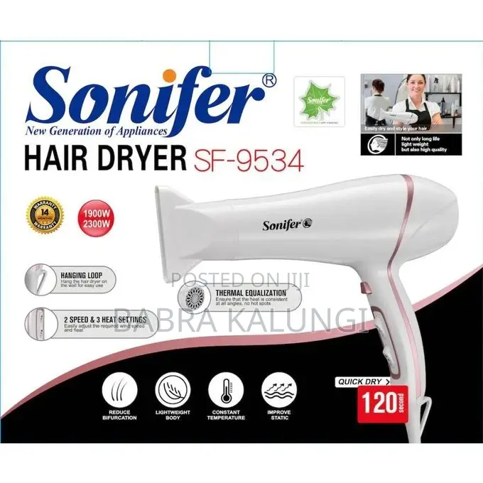 Sonifer Professional Ionic Salon Hand Blow Dryer Hair Dryer