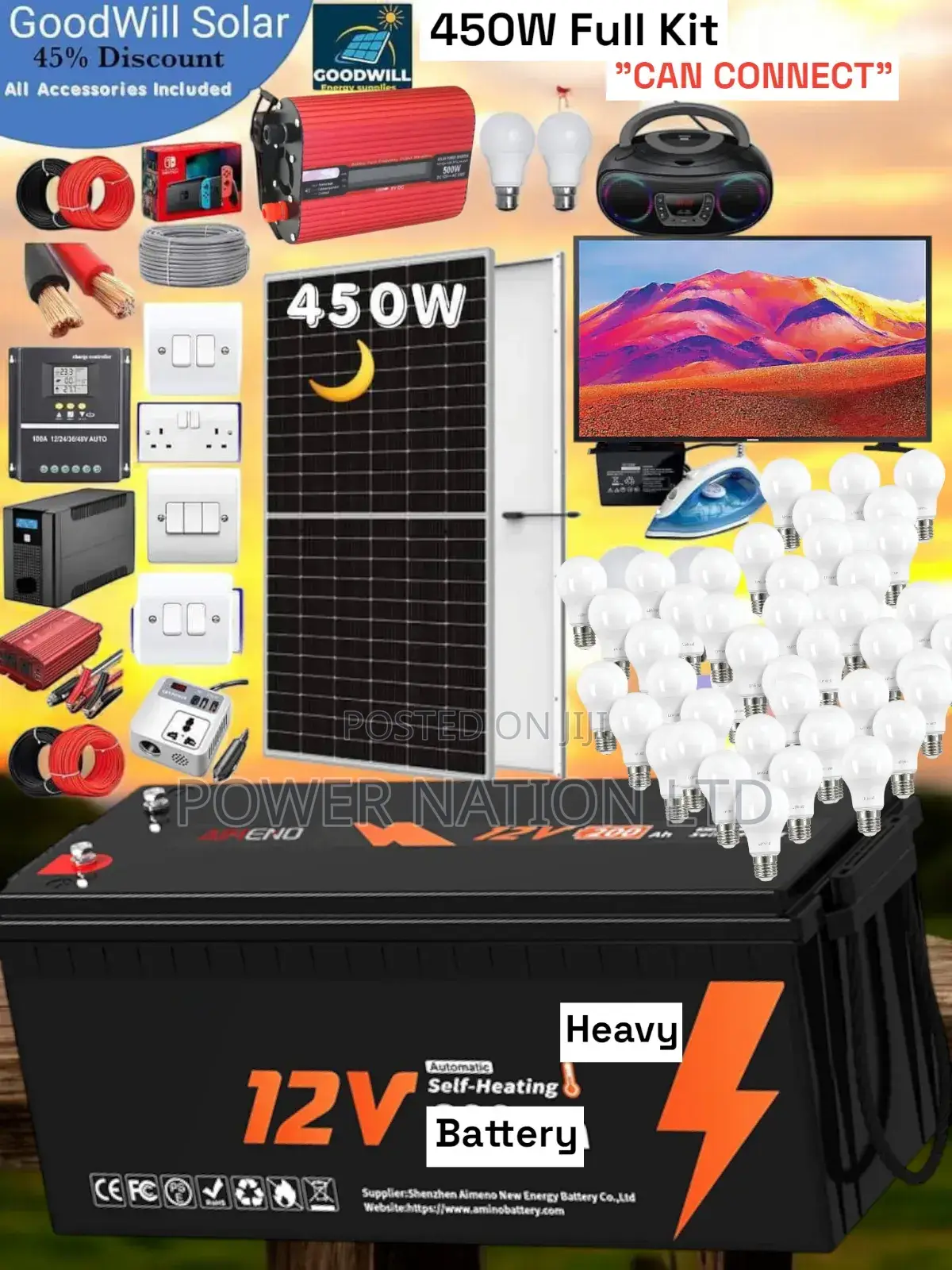 450w Solar System Complete Kit
