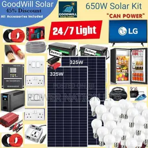 650w Solar System Complete Kit