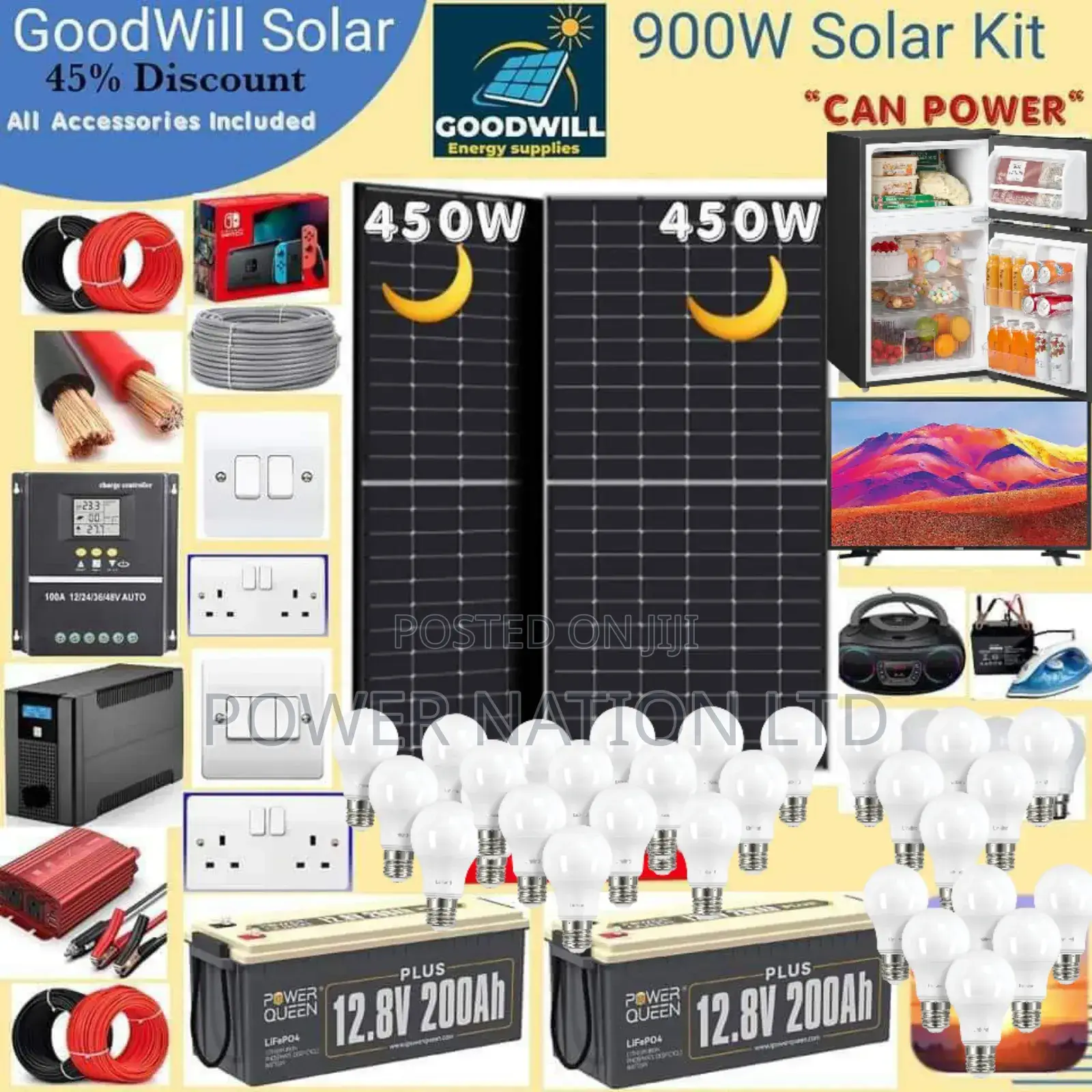 900w Solar System Complete Kit