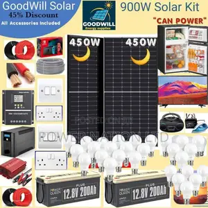 900w Solar System Complete Kit