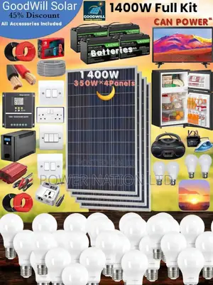 1400w Solar System Complete Kit