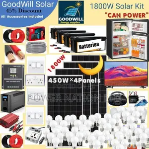 1800w Solar System Complete Kit