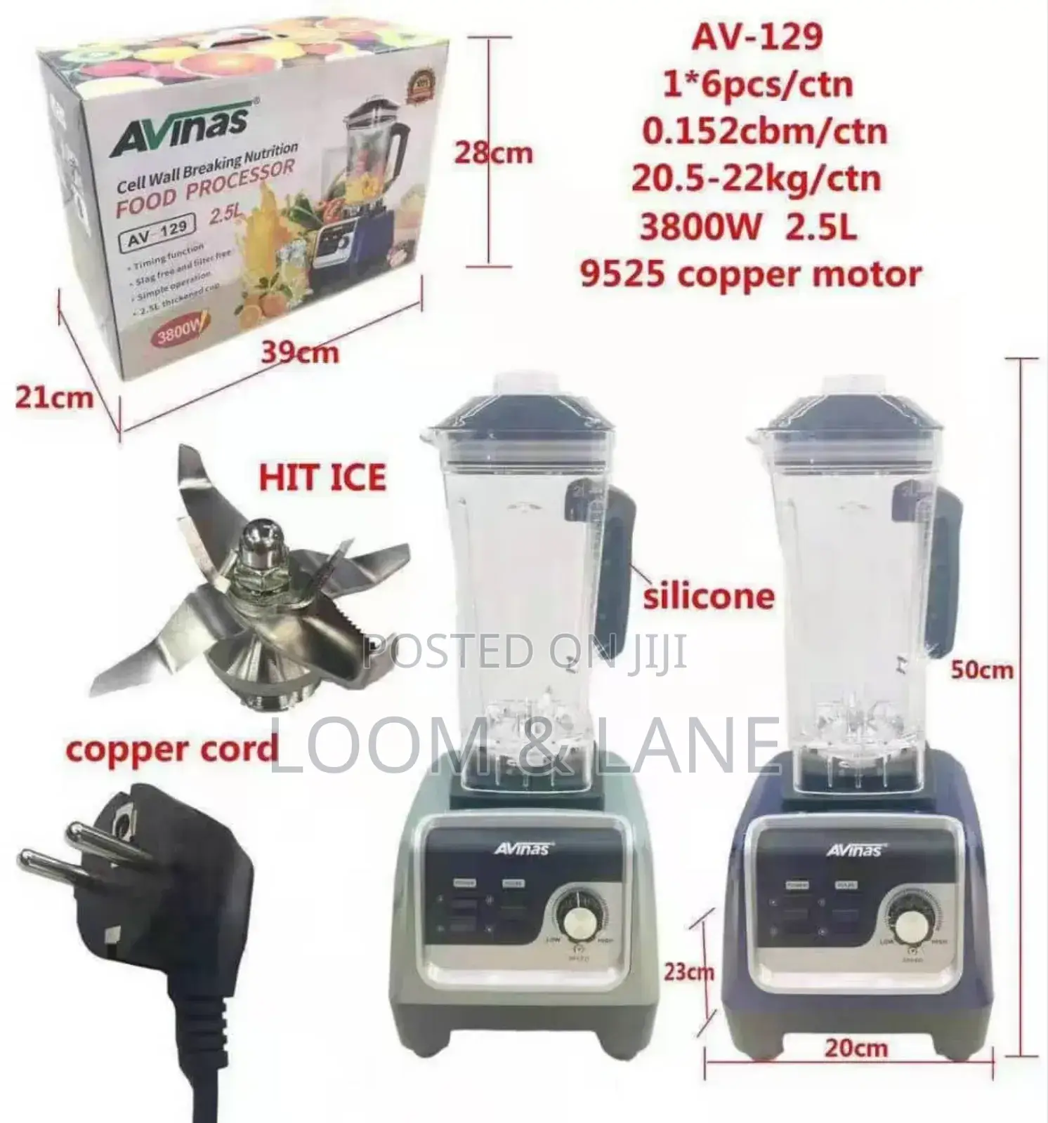 2.5L Avinas Blender / Food Processor