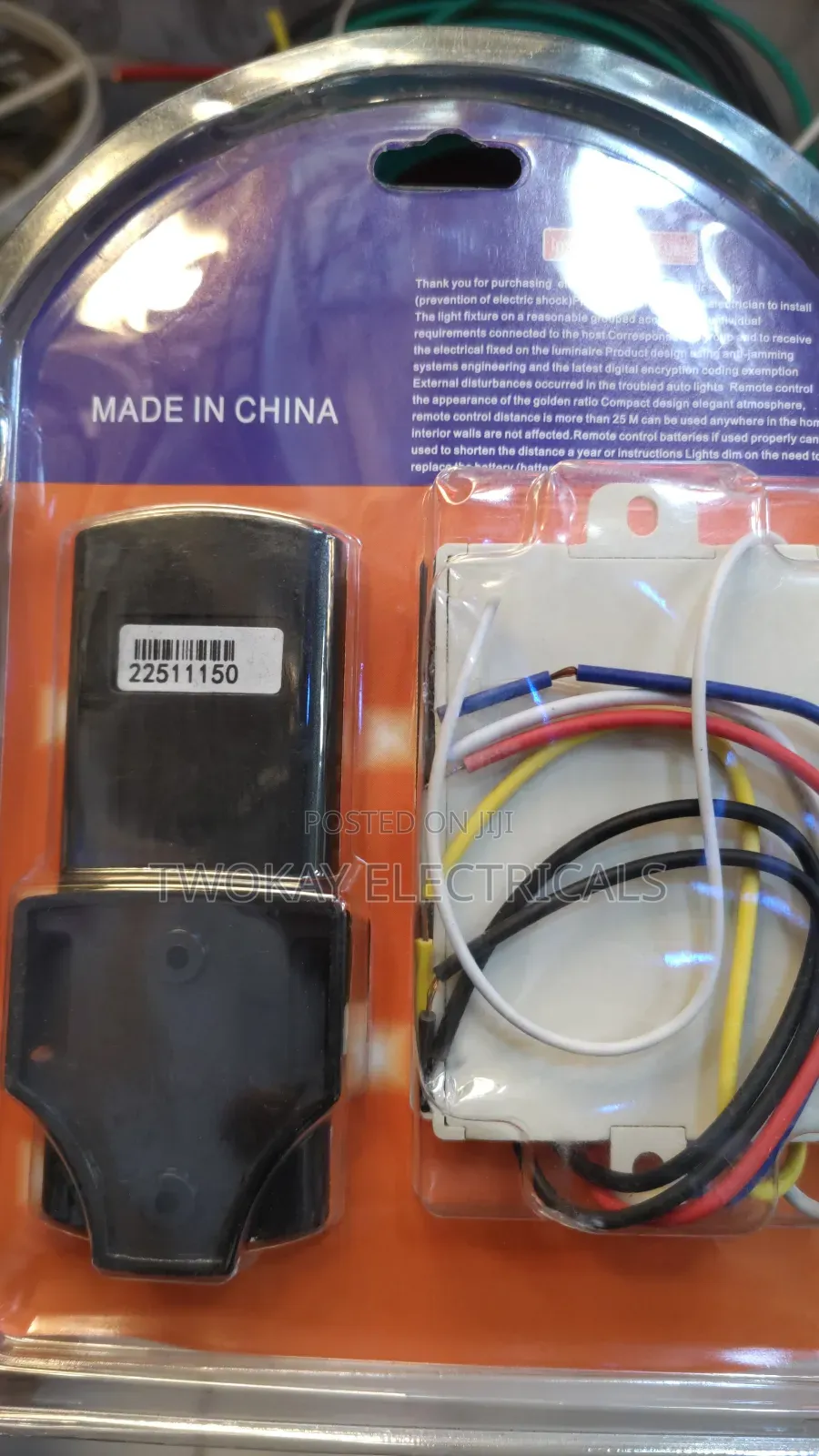 3 Gang Wireless Remote Control Switch