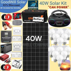 40w Solar System Full Kit Charging Even in Rainy Weather