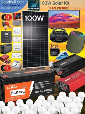 100w Solar System Full Kit Charging Even in Rainy Weather