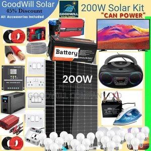 200w Solar System Full Kit Charging Even in Rainy Weather