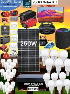 250w Solar System Full Kit Charging Even in Rainy Weather