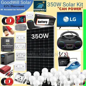 350w Solar System Full Kit Charging Even in Rainy Weather