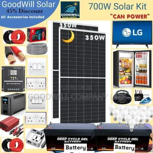 700w Solar System Full Kit Charging Even in Rainy Weather