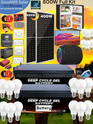 800w Solar System Full Kit Charging Even in Rainy Weather