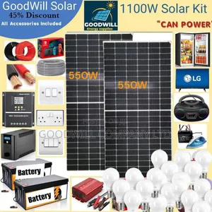 1100w Solar System Full Kit Charging Even in Rainy Weather