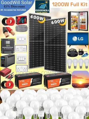 1200w Solar System Full Kit Charging Even in Rainy Weather
