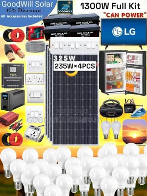 1300w Solar System Full Kit Charging Even in Rainy Weather