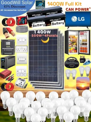 1400w Solar System Full Kit Charging Even in Rainy Weather