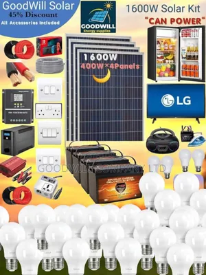1600w Solar System Full Kit Charging Even in Rainy Weather