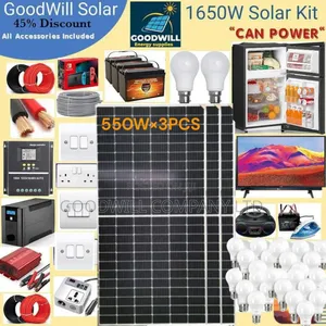1650w Solar System Full Kit Charging Even in Rainy Weather