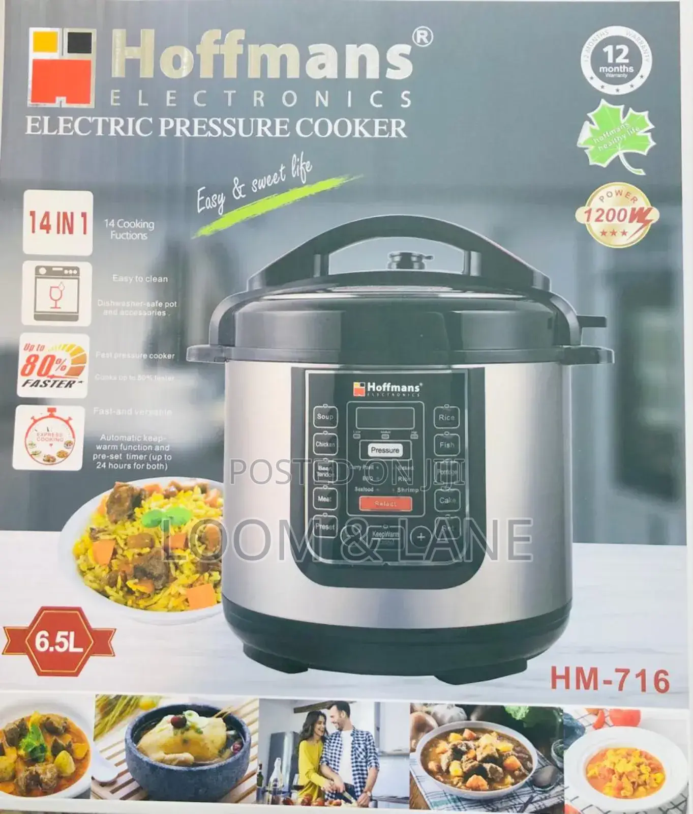 14 in 1 Hoffmans Electric Pressure Cooker
