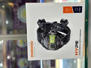 Porodo Hype Smartwatch With Earbuds