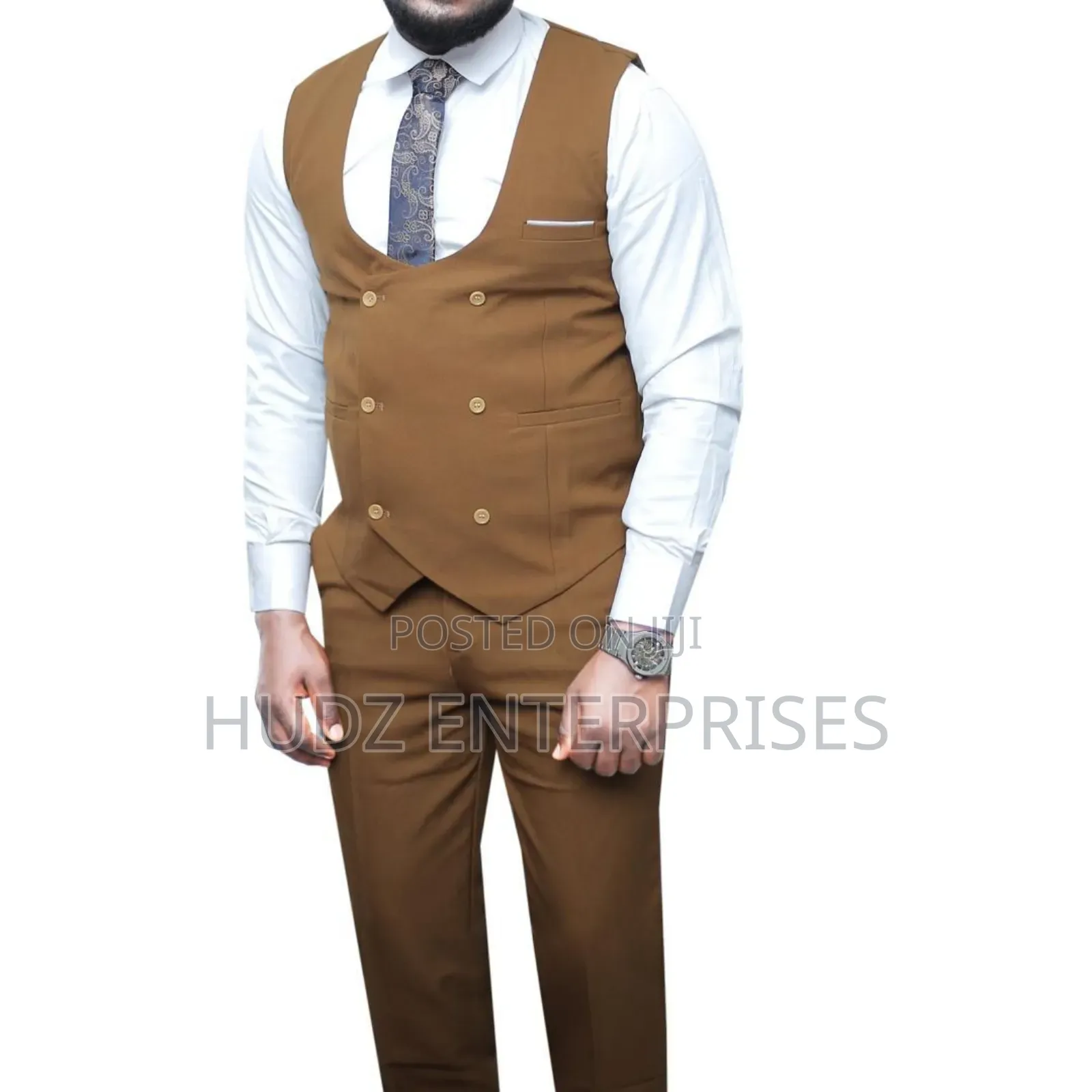 2pc Without Blazer Coffee Brown Colour