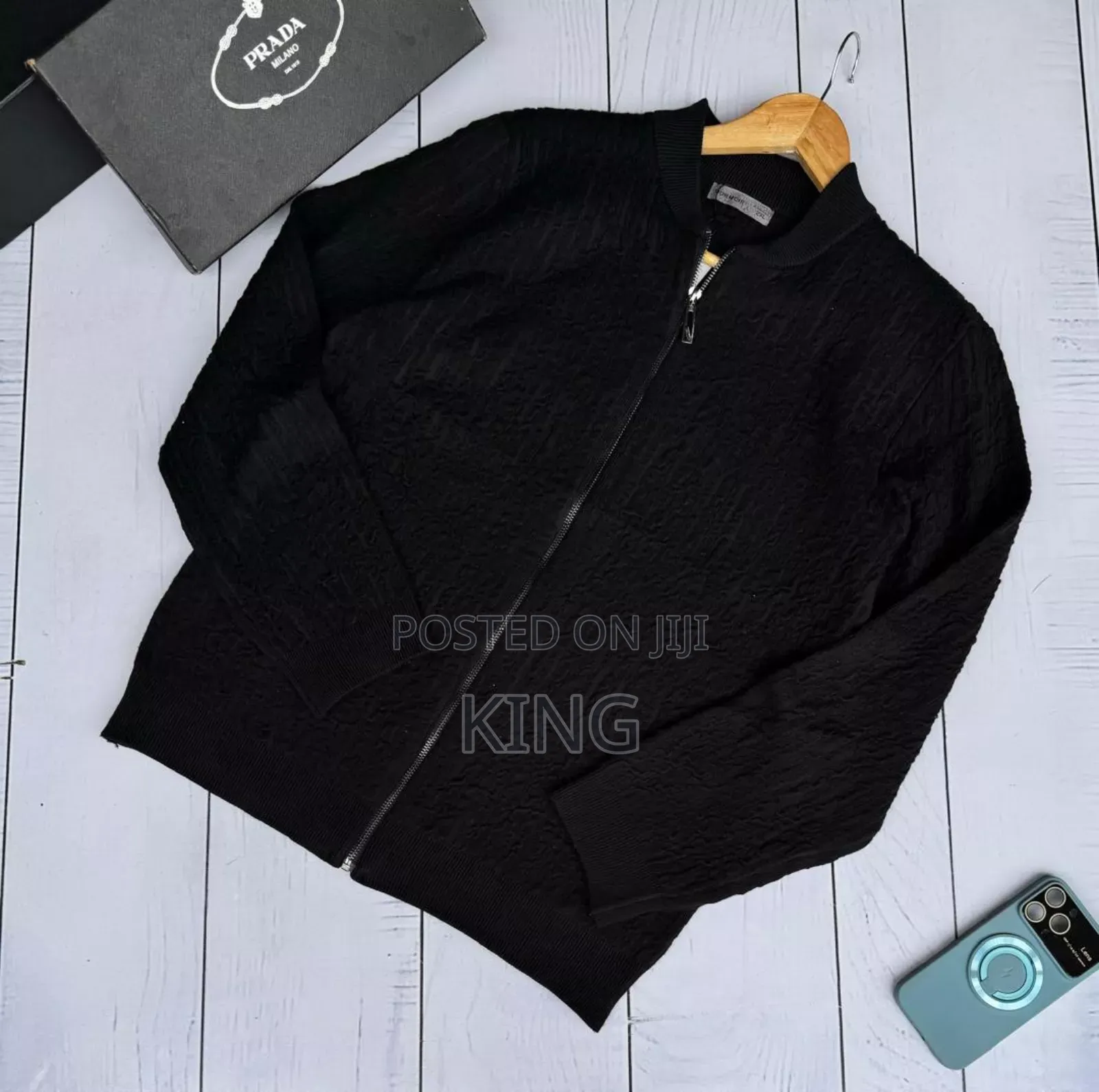 Zipper Black Sweater
