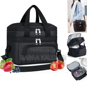 Ggenerici 12 Litre Insulated Lunch Box Black