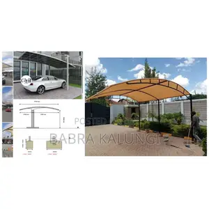 1 Car Modern Carport Installer-Curved Design Car Shade-